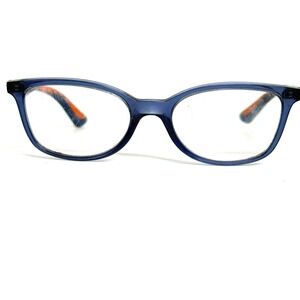 Ray-Ban RB 1586 3775 Blue Orange Rectangular Eyeglass Frames 47-16-130